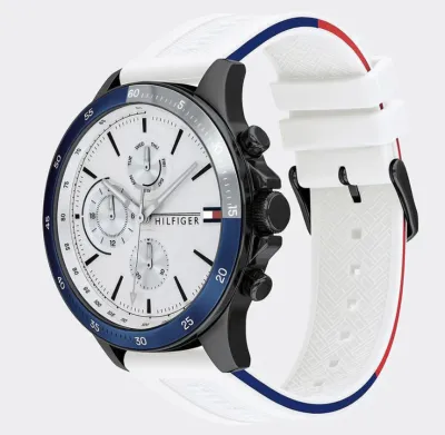 Tommy Hilfiger - Horologe White Dial Silicon Men's Watch